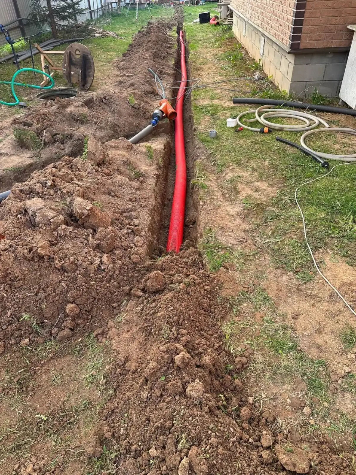 Ливневая система в работе